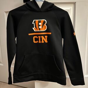 Kids Under Armour Black Bengals Hoodie Size MD